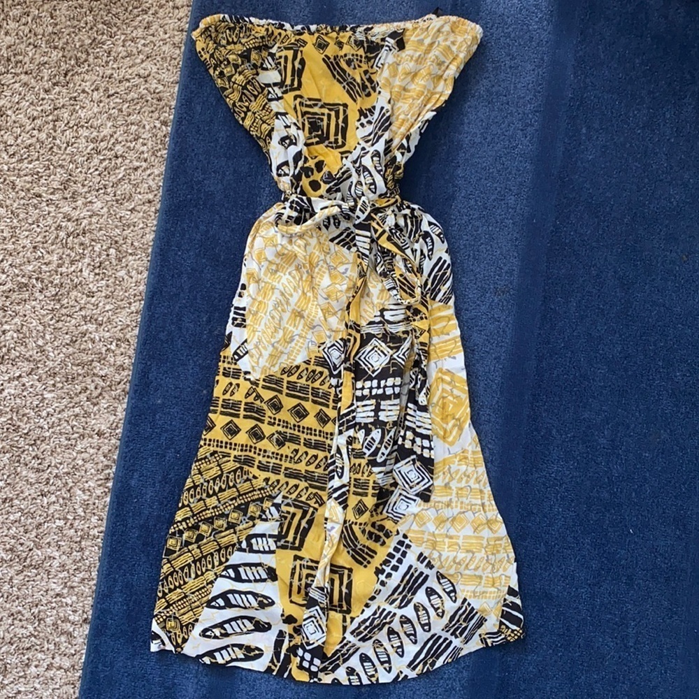 Forever 21 Strapless Tie Around the Waist Dress Size Medium